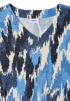 Cecil Dunne trui Lange Mouw V-Neck 324651 - 35513 Universal Blue Melange