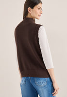 Cecil Gilet Gebreid 303815 - 17493 Macchiato Brown
