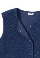 Cecil Gilet Teddy 220309 - 17473  Sporty Denim Blue