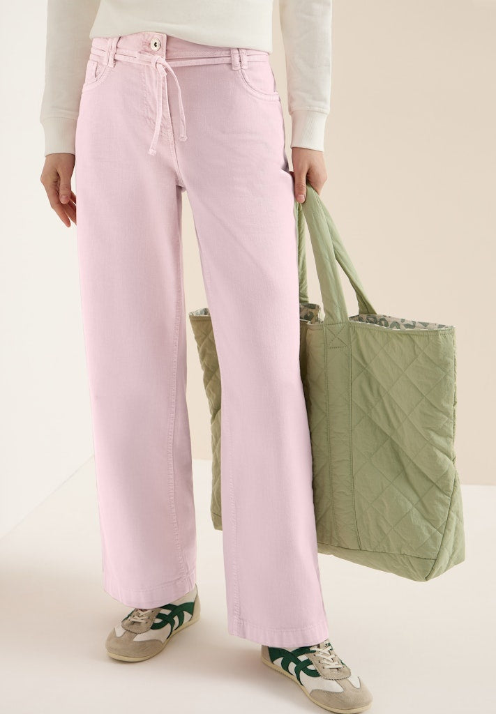 Cecil Jeans Neele Wide Leg 380672 - 17600  Light Blush Rose