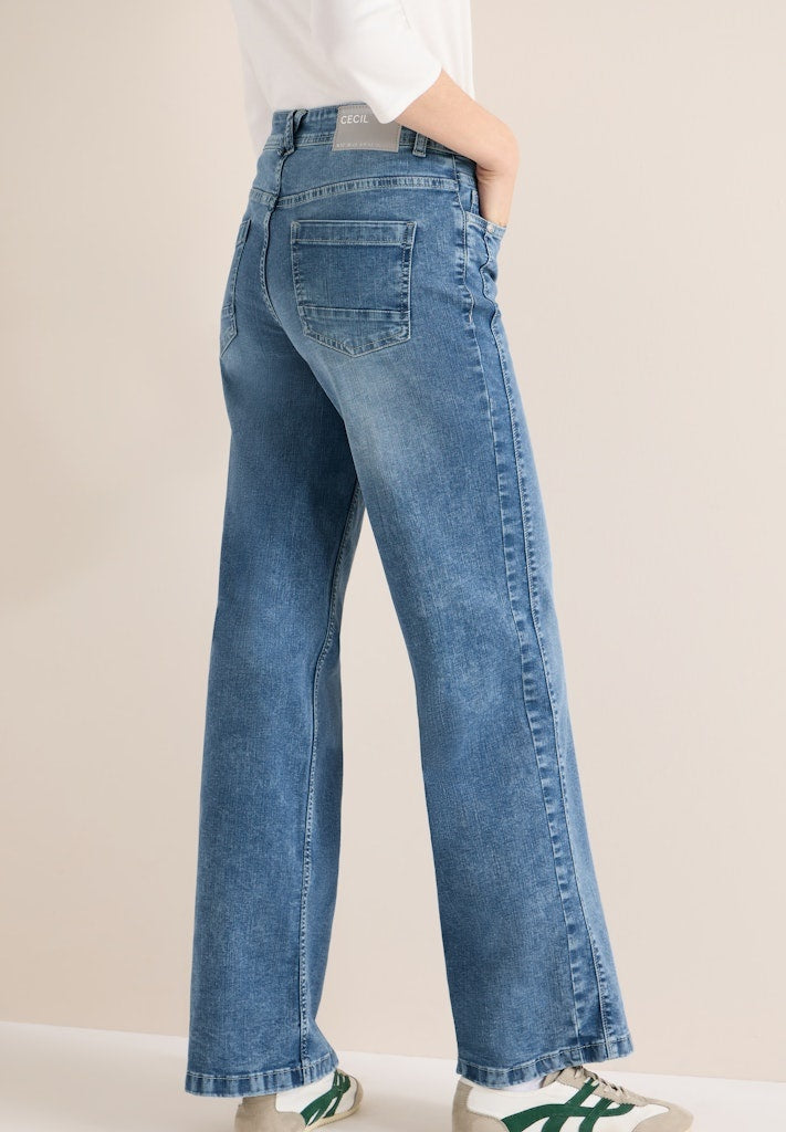 Cecil Jeans Toronto Wide leg 380587 - 10369  Light Blue Washed