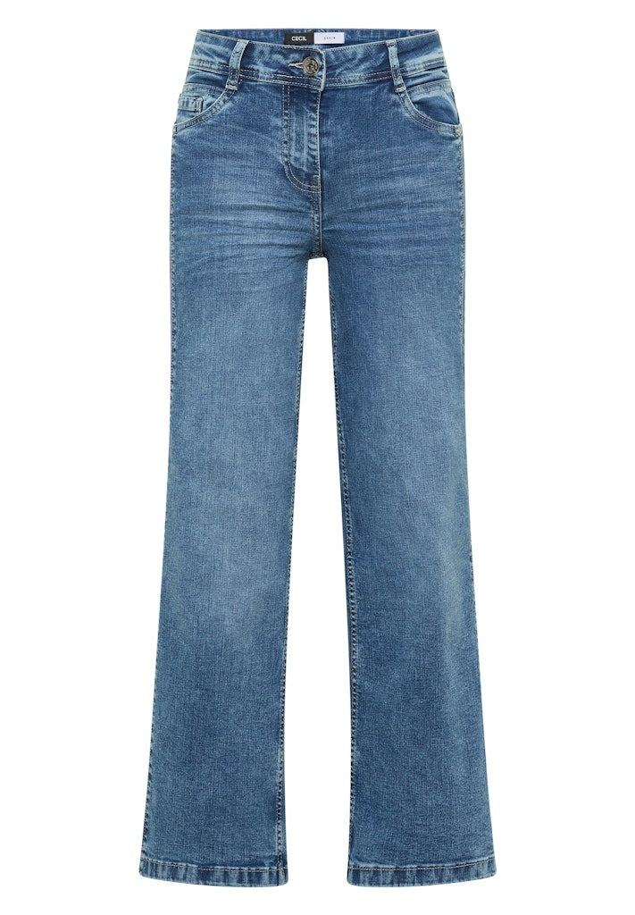 Cecil Jeans Toronto Wide leg 380587 - 10369  Light Blue Washed