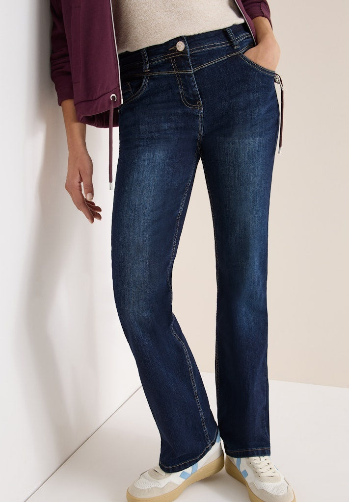 Cecil Regular Fit Jeans Toronto 379257 - Dark Blue Wash