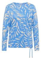 Cecil Shirt Lange Mouwen 324560 Boatneck  - 27372  Fountain Blue