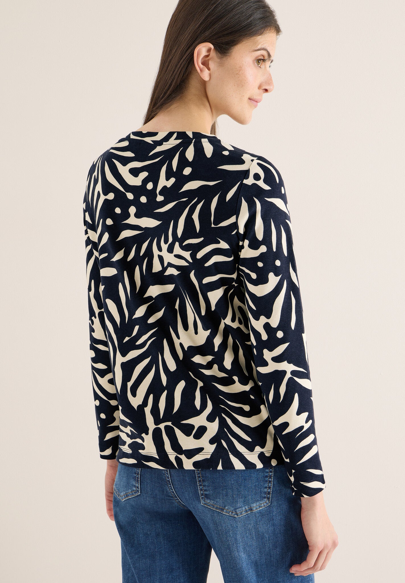 Cecil Shirt Print Boatneck 324560 - 25512 Universal Blue