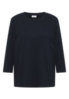 Cecil T-shirt NOS Solid Rib - 16831 Urban Dark Blue