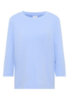 Cecil T-shirt NOS Solid Rib - 17339 Sporty Light Blue