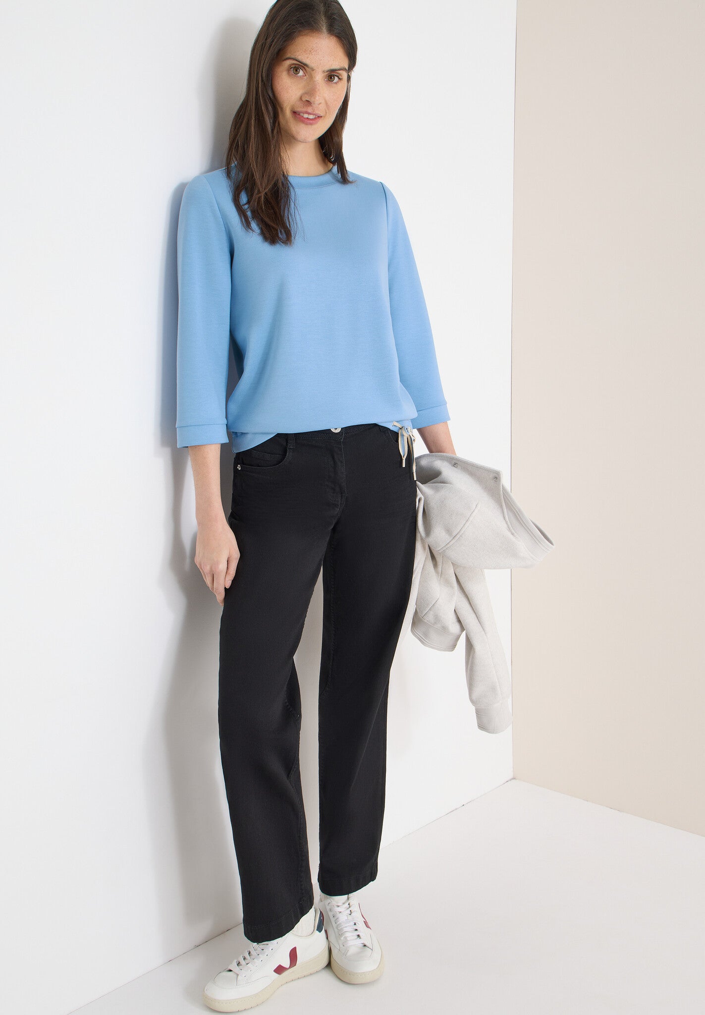 Cecil T-shirt Soft Touch 324663 - 17410 Cloud Blue