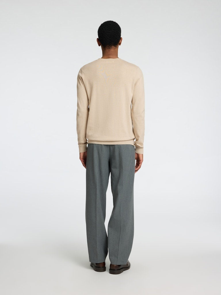 Crewneck Trui SLHBERG 16074682 - Oatmeal