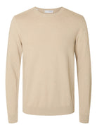 Crewneck Trui SLHBERG 16074682 - Oatmeal