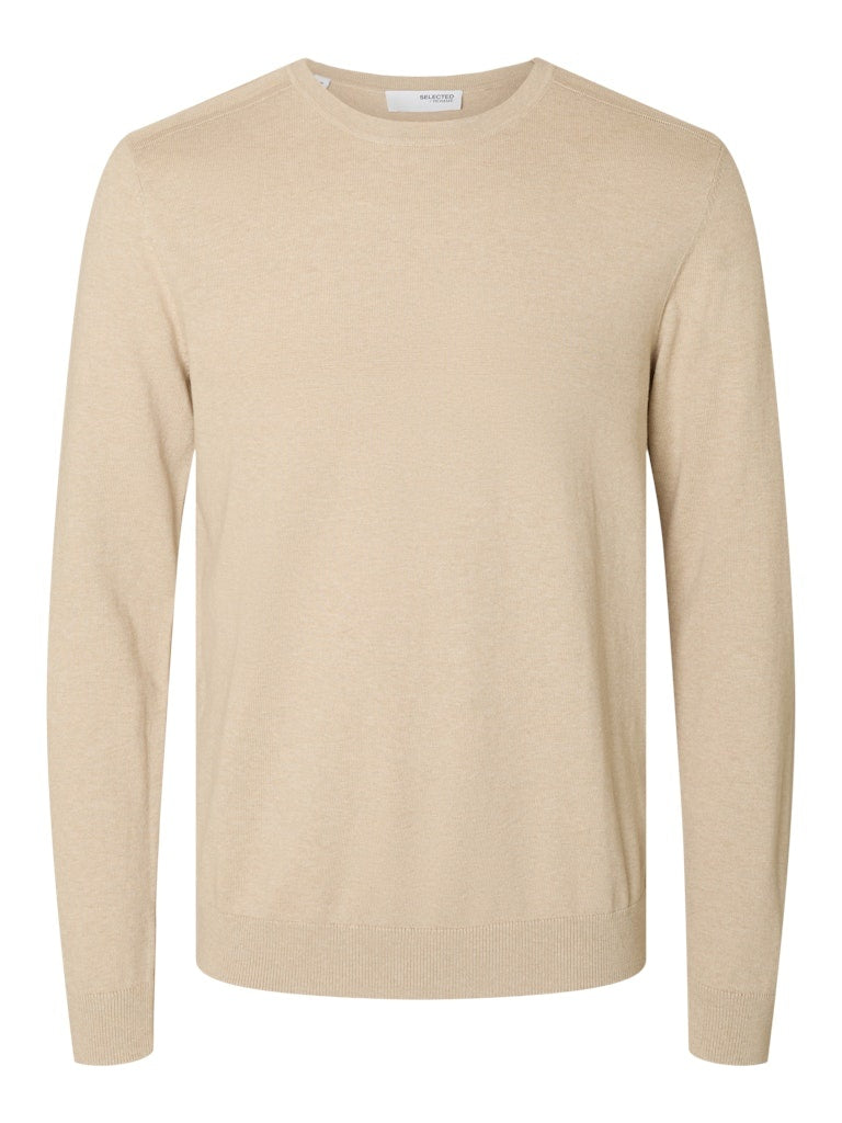 Crewneck Trui SLHBERG 16074682 - Oatmeal
