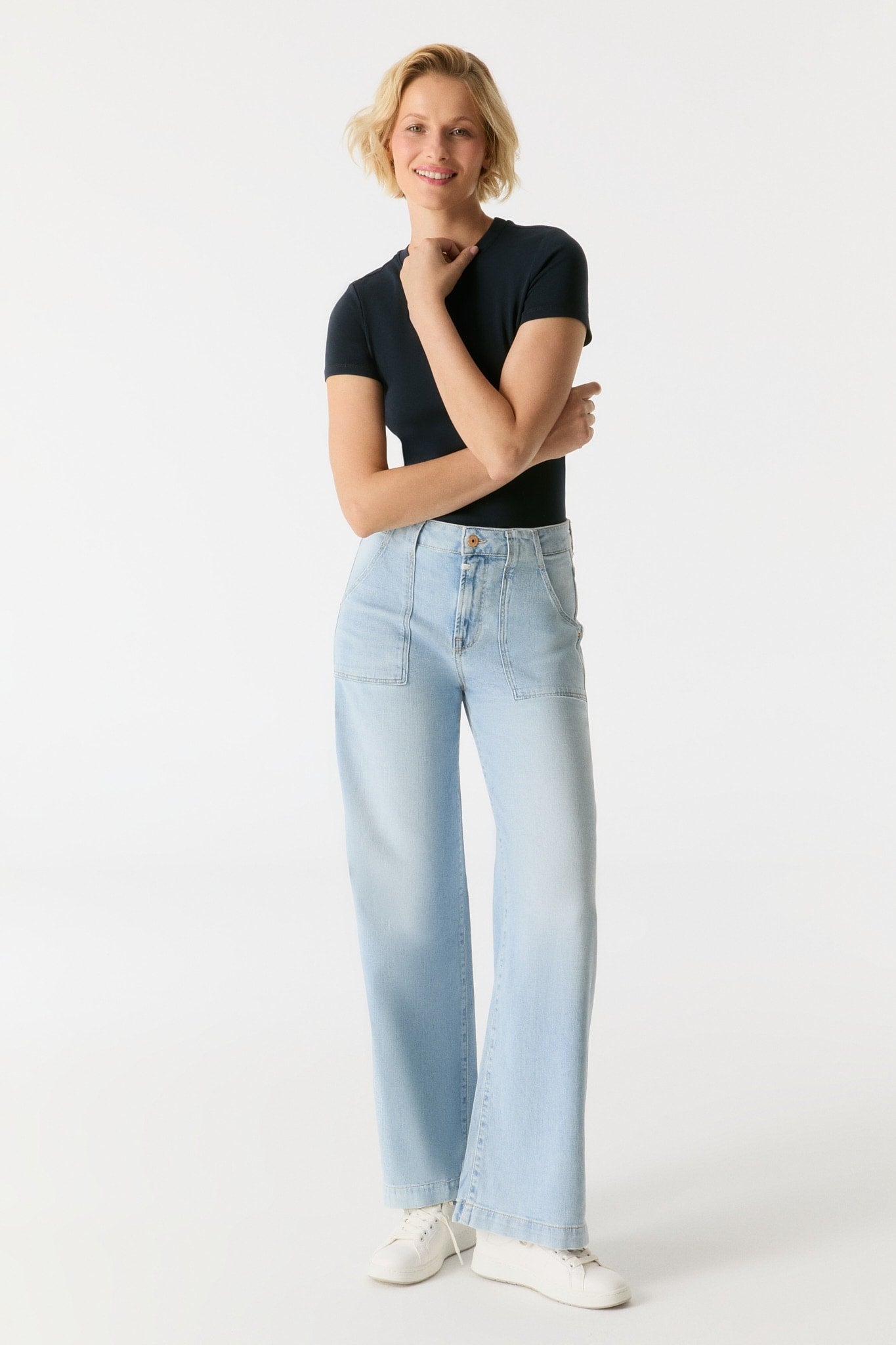 Cup of joe Wide Jeans Lulu - Aqua Blue