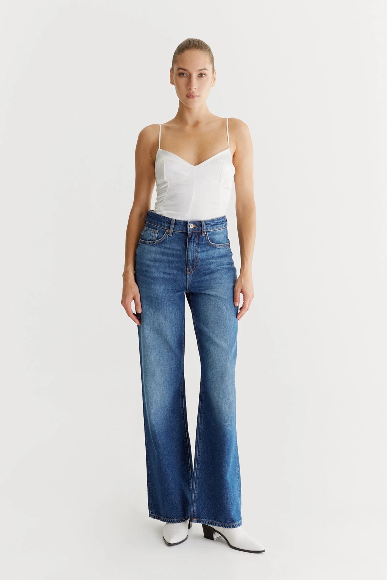 Cup of Joe Wide Leg Jeans Maria  - Astra Blue