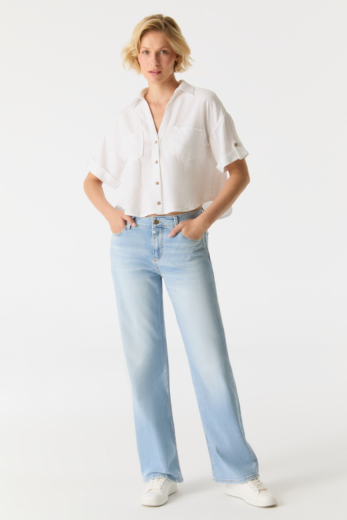 Cup of joe Wide Leg Jeans Nova - Light Blue