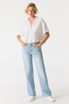 Cup of joe Wide Leg Jeans Nova - Light Blue
