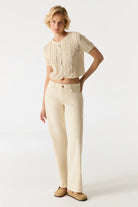 Cup of Joe Wide Leg Jeans Nova - Sand