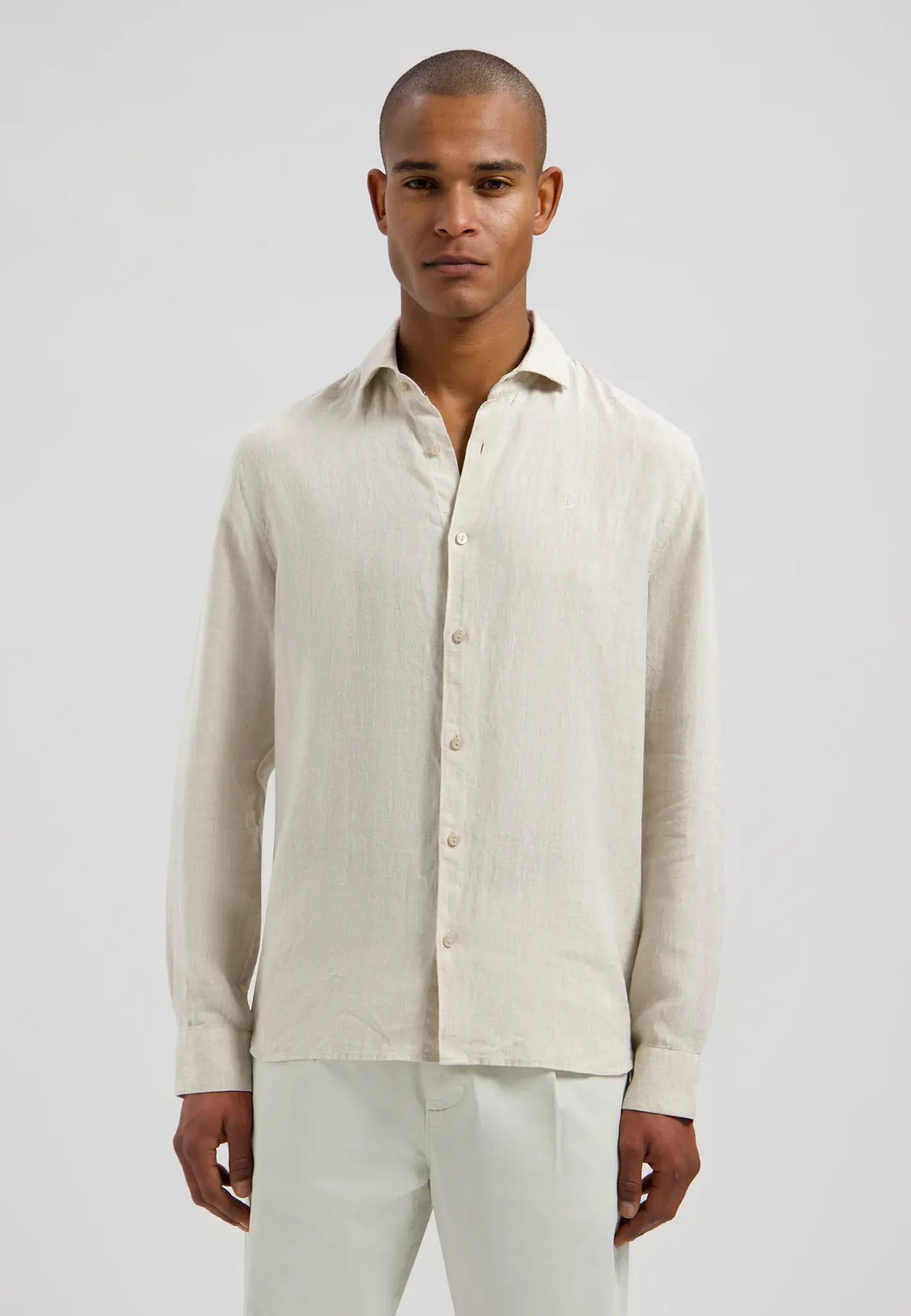 Dstrezzed Shirt Linen 303710 - 253 Sand Melange