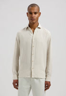 Dstrezzed Shirt Linen 303710 - 253 Sand Melange