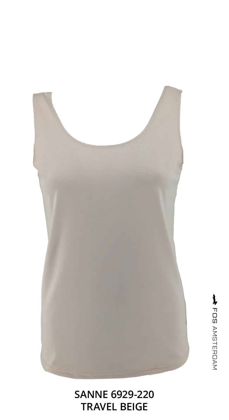 FOS Fashion Top Travelstof 6929 Sanne - 220 Beige