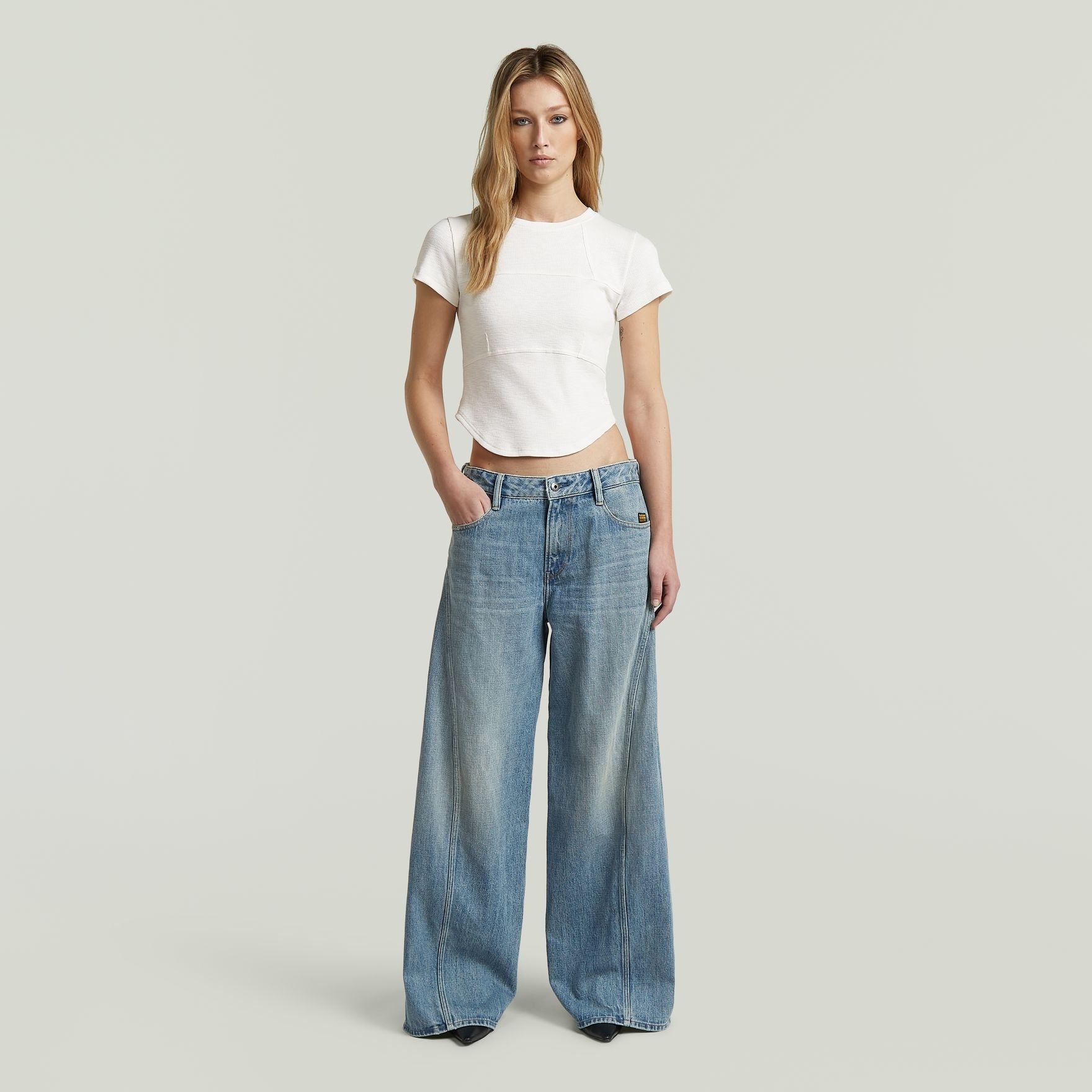 G-star Jeans Wide Helyx Cinch D28488-D776-H926 - H926 Lichtblauw
