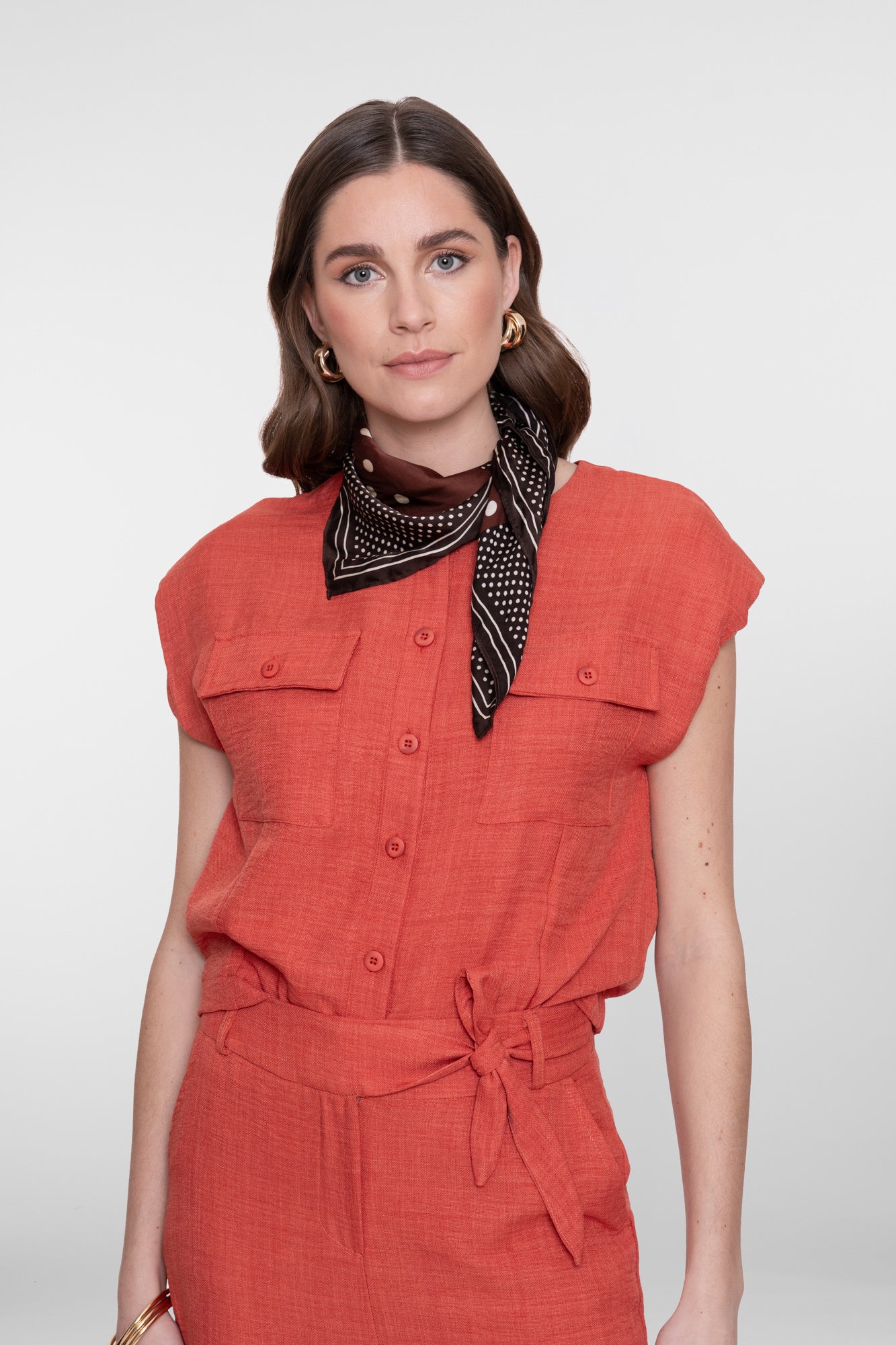Geisha Blouse 63092-60 - 201 Burned Orange]