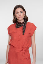 Geisha Blouse 63092-60 - 201 Burned Orange]