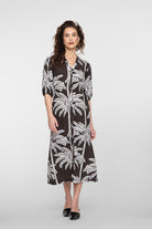 Geisha Jurk 67113-20 - 775 Brown/Off White