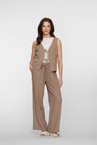 Geisha Linnen Broek 61374-70 - 735 Camel