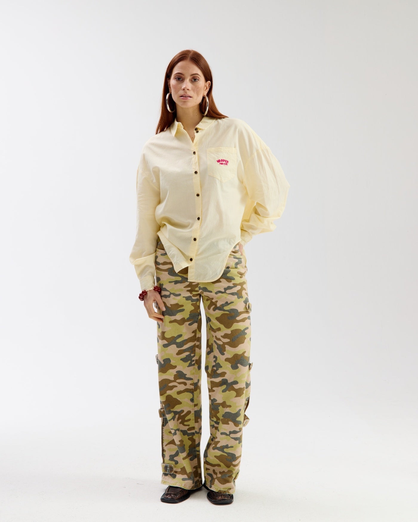 Harper and Yve Blouse SS6C600 - 717 Yellow Stripe