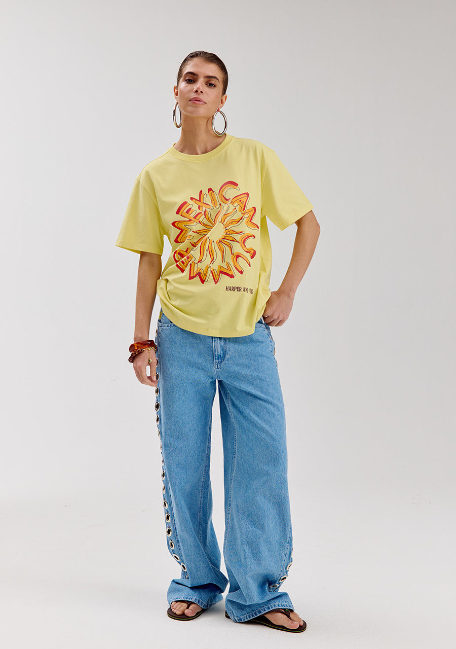 Harper And Yve Wide Leg Jeans MAYRAEYE HS6D103 - 421 Mid Blue