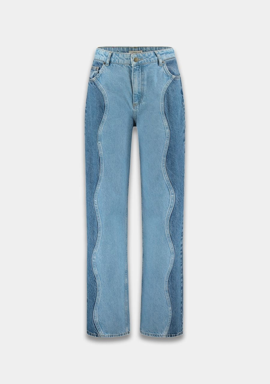 Harper and Yve Wide Leg Jeans SS6Z105 - 440 Light/Mid Blue