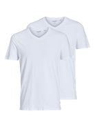 Jack & Jones T-shirt V-Neck 2 Pack 12133914 - White
