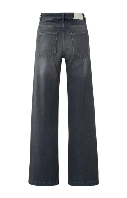 Jeans High Waist Wide Leg 01-311109-509 - 01113 Grey Denim