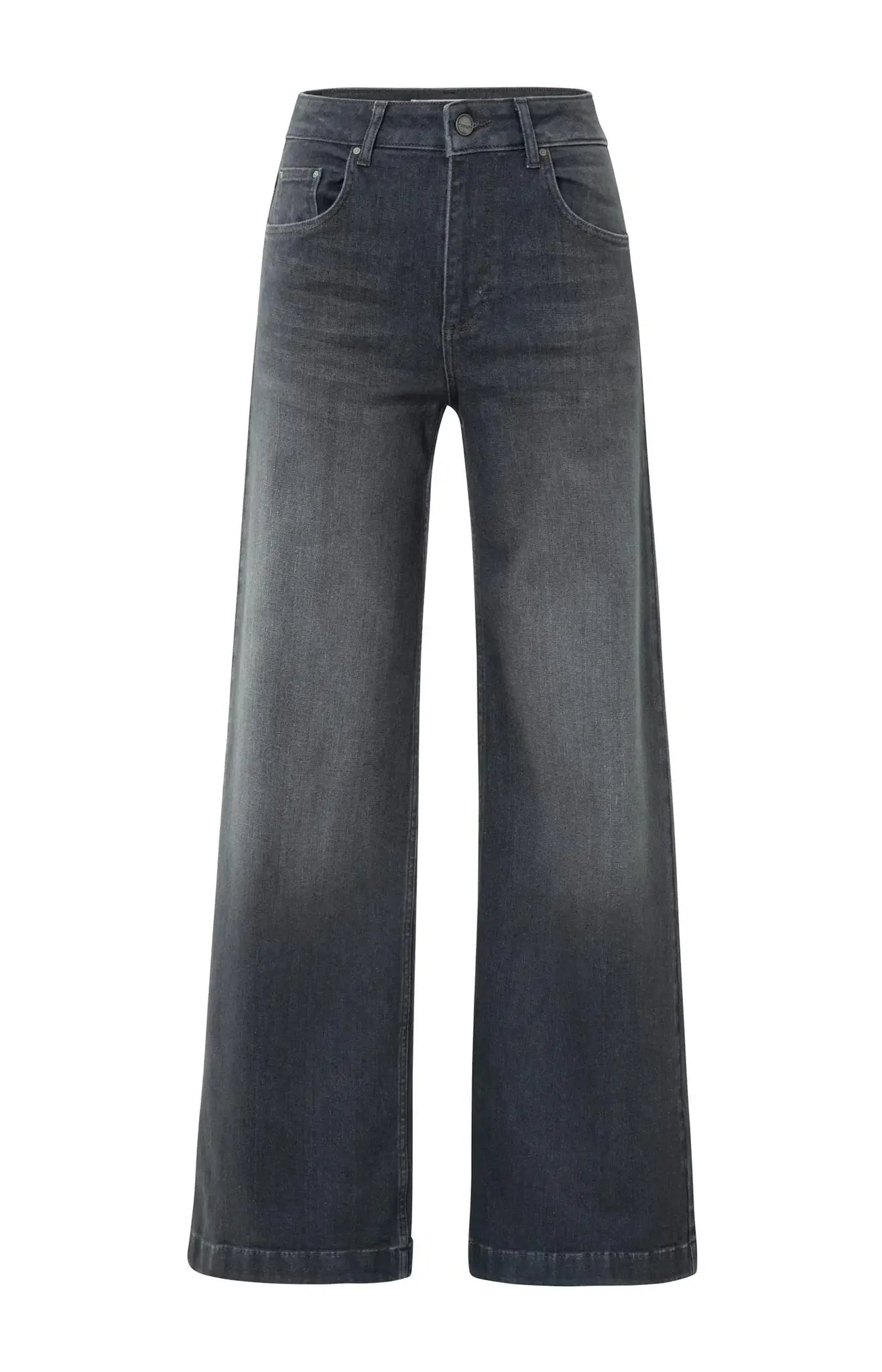 Jeans High Waist Wide Leg 01-311109-509 - 01113 Grey Denim