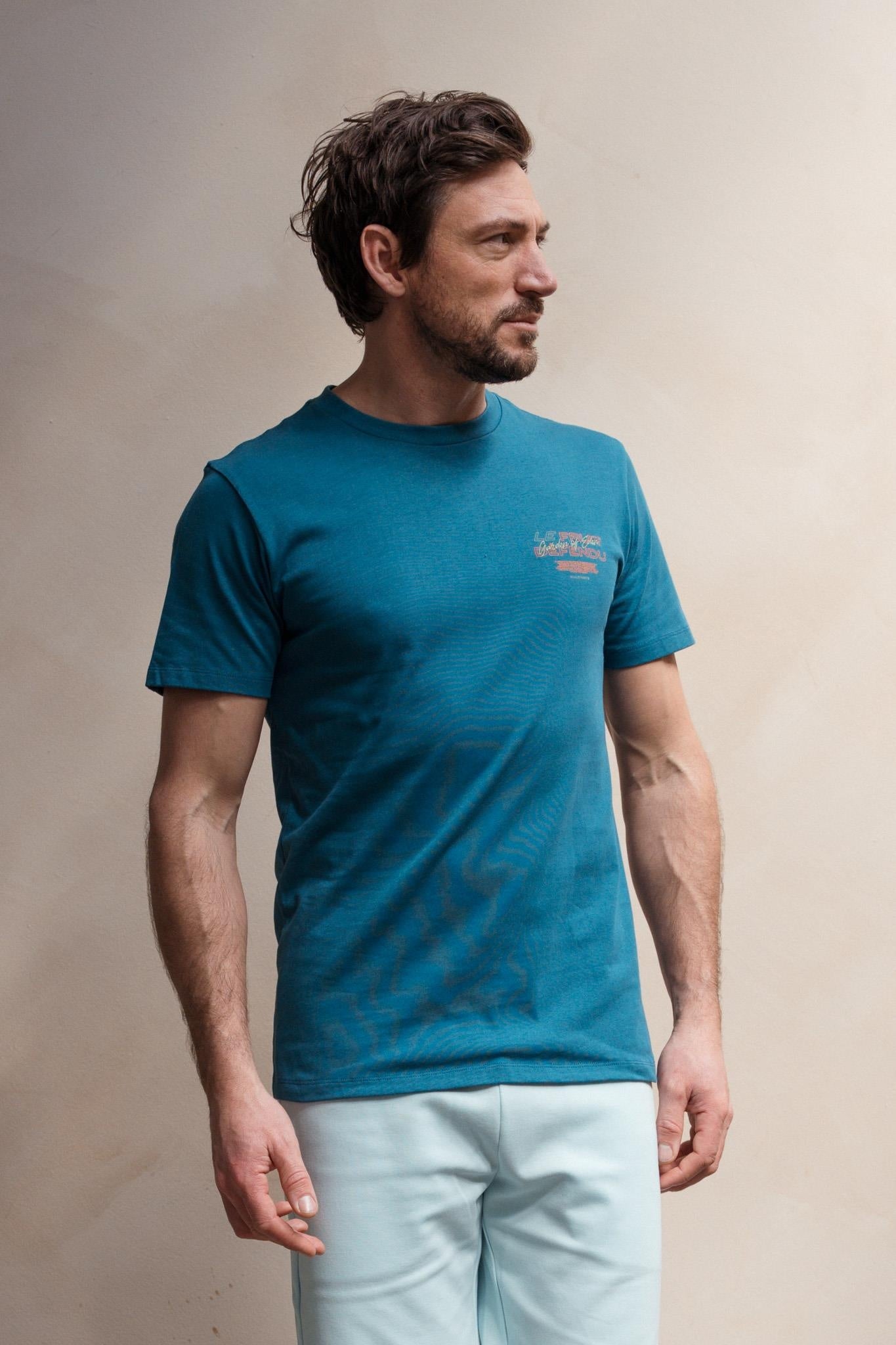 Kultivate T-Shirt DEFENDU 2601020207 - 746 Moroccan Blue