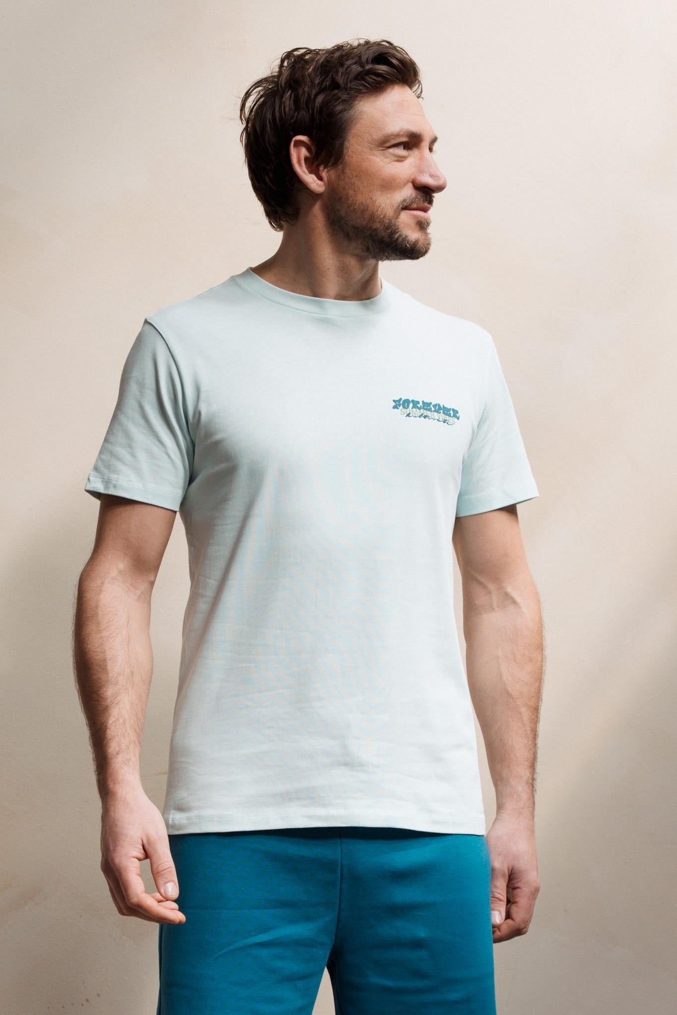 Kultivate  T-Shirt SUMMER VIBES 2601020201 - 747 Blue Glow