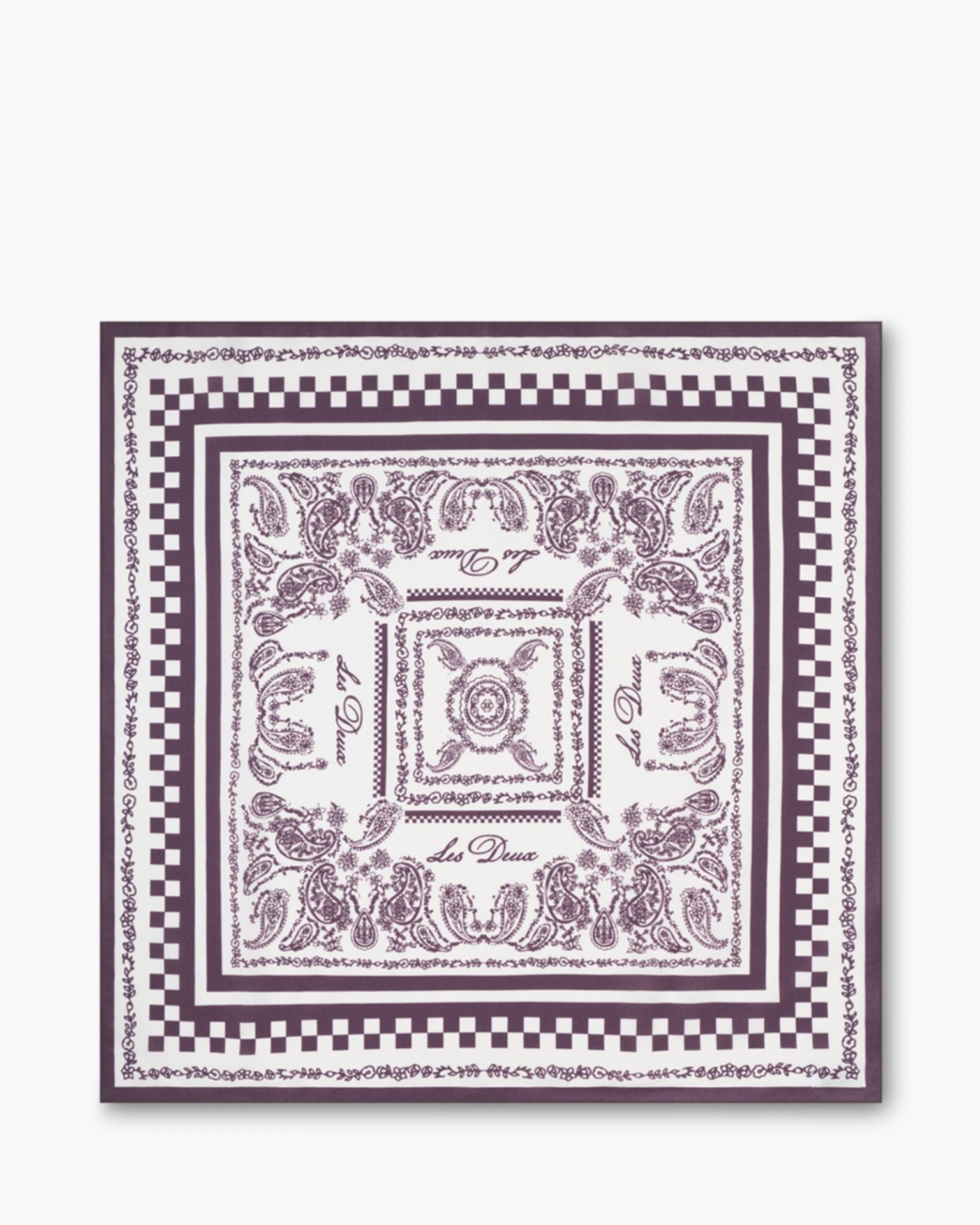 Les Deux Sjaaltje 1000708 Paisley Neckerchief - 218 Light Ivory