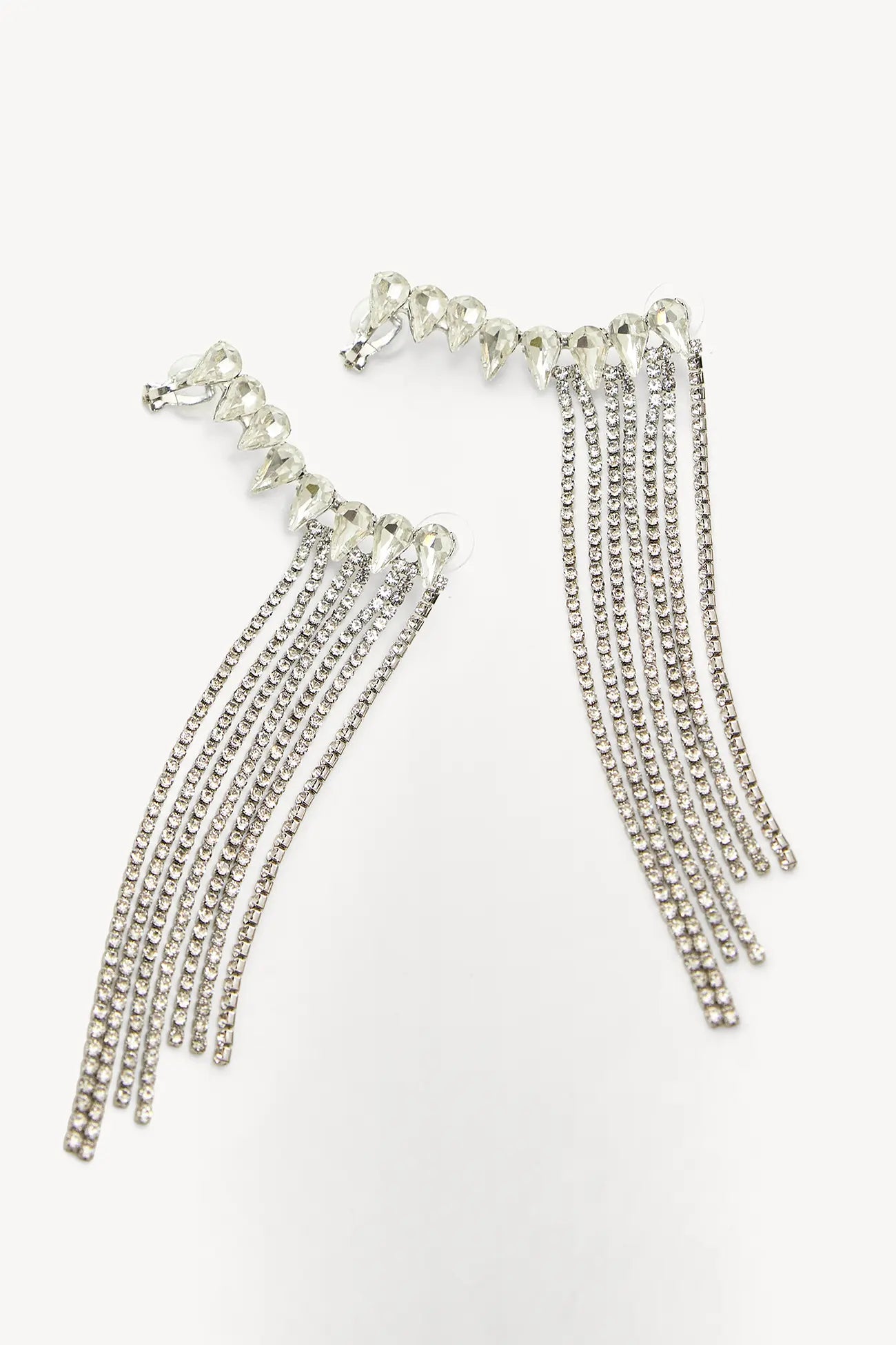 Loavies Oorbellen Strass Stenen - Infinite Kisses - Silver 