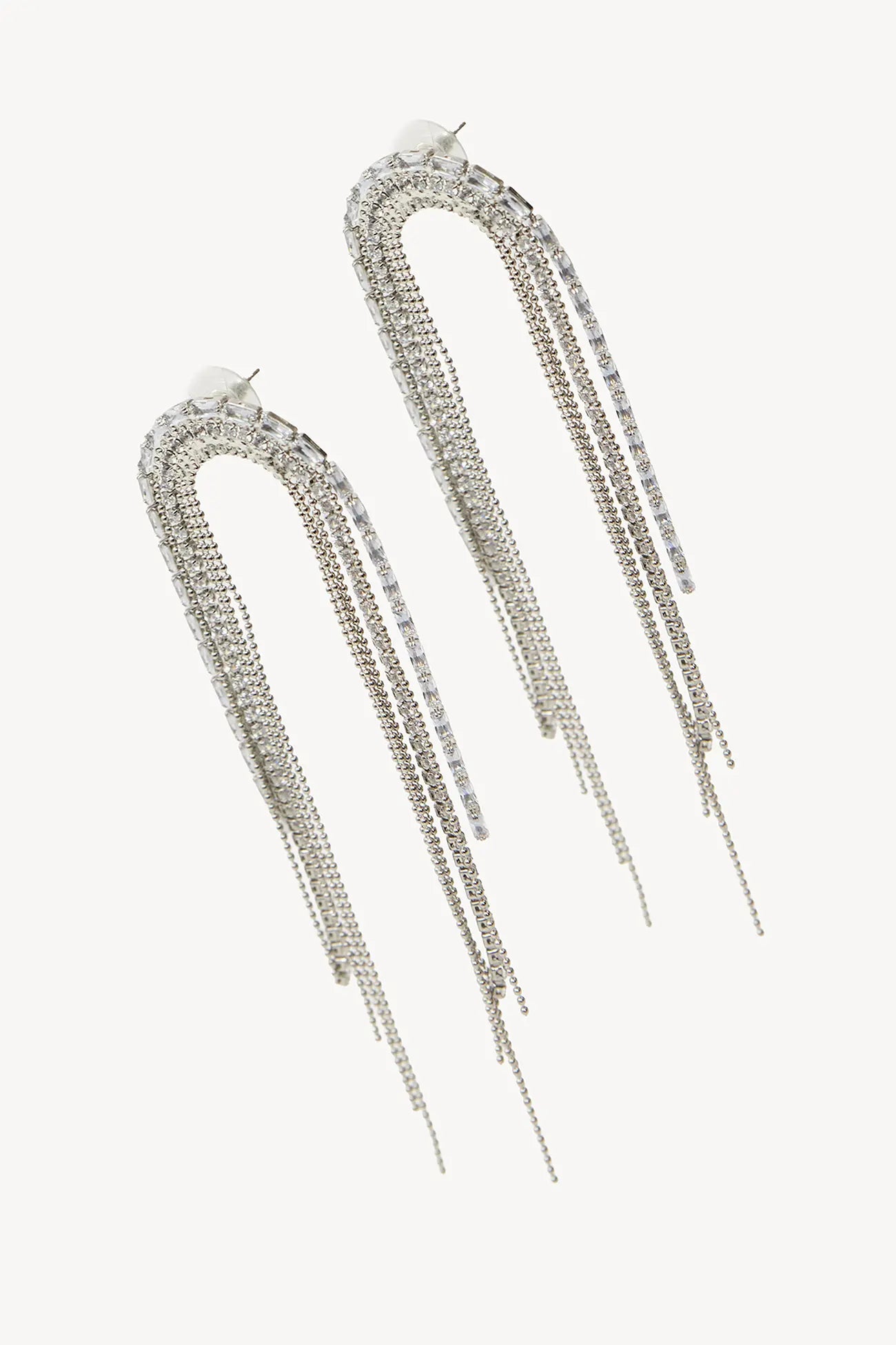 Loavies Oorbellen Strass Stenen - Sparkling Ice - Silver