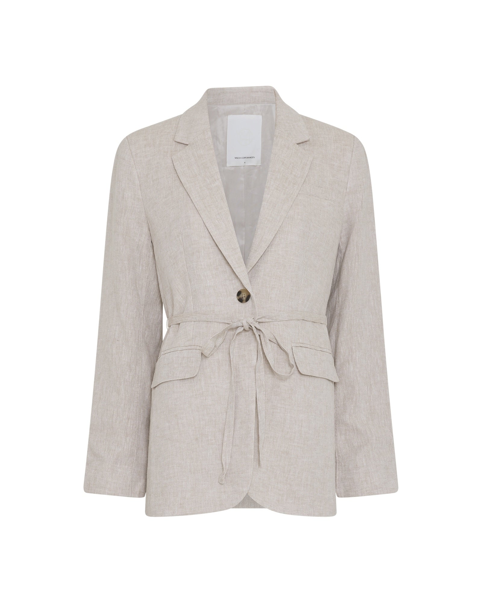 Msch Copenhagen Linnen Blazer MSCHViana 19895 - Sand Melange