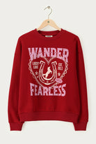 My Jewellery Sweater "Wander Fearless" MJ14363-0275 - Donkerrood