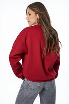 My Jewellery Sweater "Wander Fearless" MJ14363-0275 - Donkerrood