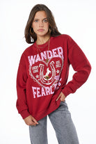 My Jewellery Sweater "Wander Fearless" MJ14363-0275 - Donkerrood