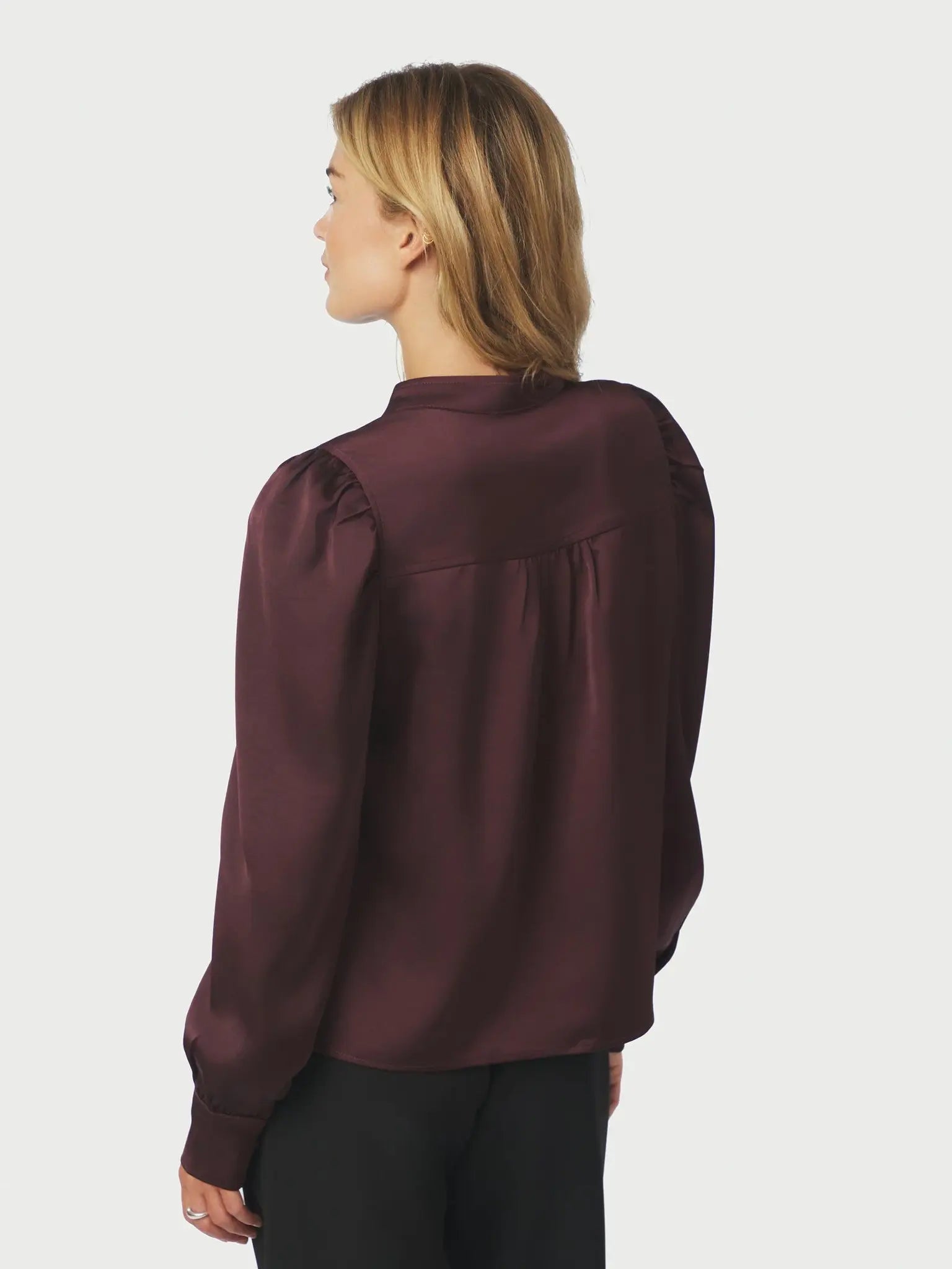 Neo Noir Blouse 163769 Rosslyn Heavy Sateen - 174 Burgundy