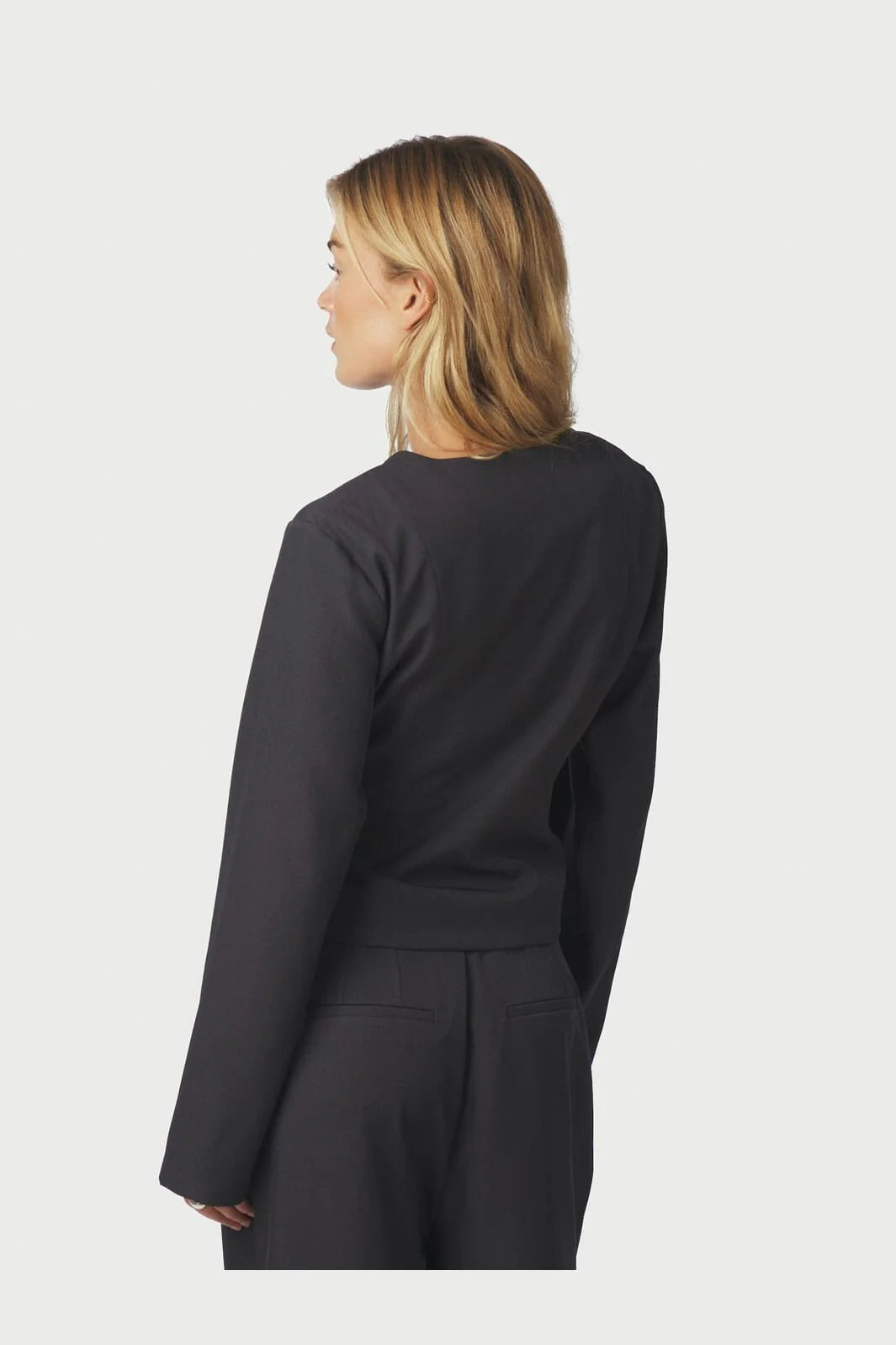 Neo Noir Blouse 166960 Simmi Eyelet Eyy - 104 Dark Grey