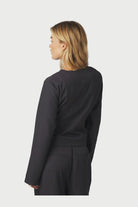 Neo Noir Blouse 166960 Simmi Eyelet Eyy - 104 Dark Grey