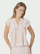 Neo Noir Blouse Jayla s Voile 159881 - Light Pink
