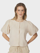 Neo Noir Blouse Moisa Linnen 169314 - 213 Sand