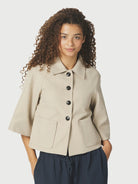 Neo Noir Kort Jasje Rosemma Trench 168093 - 123 Beige