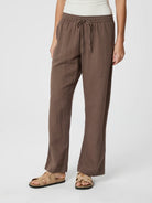 Neo noir Linnen Broek Sonar 158949  - 210 Brown